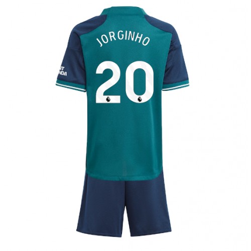 Dětský fotbalový dres Arsenal Jorginho Frello #20 2023-24 Třetí Krátký Rukáv (+ trenýrky)